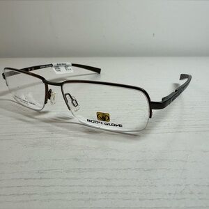 Body Glove BG103 55-15-135 Brown Metal Eyeglasses NWT